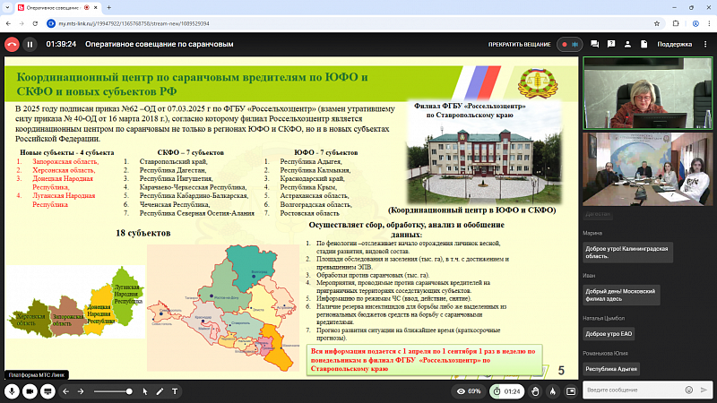 Регионы СКФО и ЮФО к борьбе с саранчой готовы